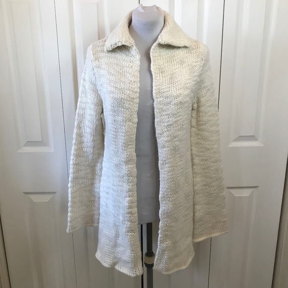 Express Cream Cardigan Duster Sweater Open Front - Picture 1 of 7